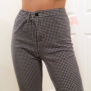 Brandy Melville gingham Tilden pants